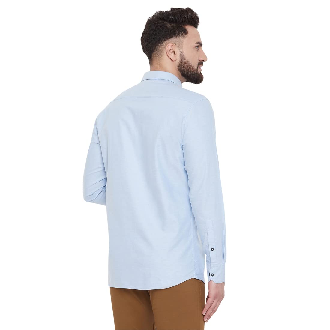 Iced Dune | OV Short K | 100% Pure Linen | Bright Blue
