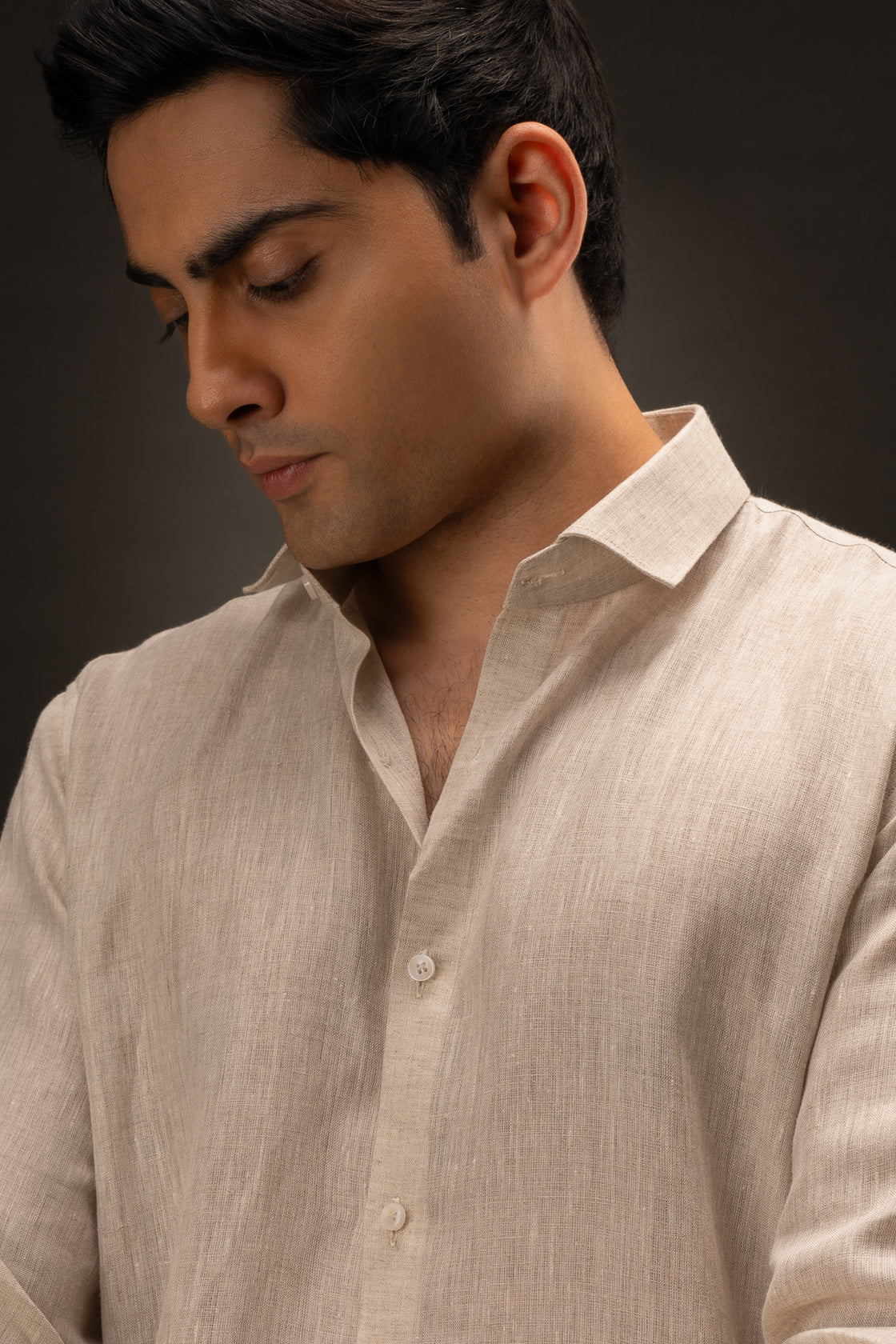 Chalk & Charm | Shirt | 100% Pure Linen | Natural