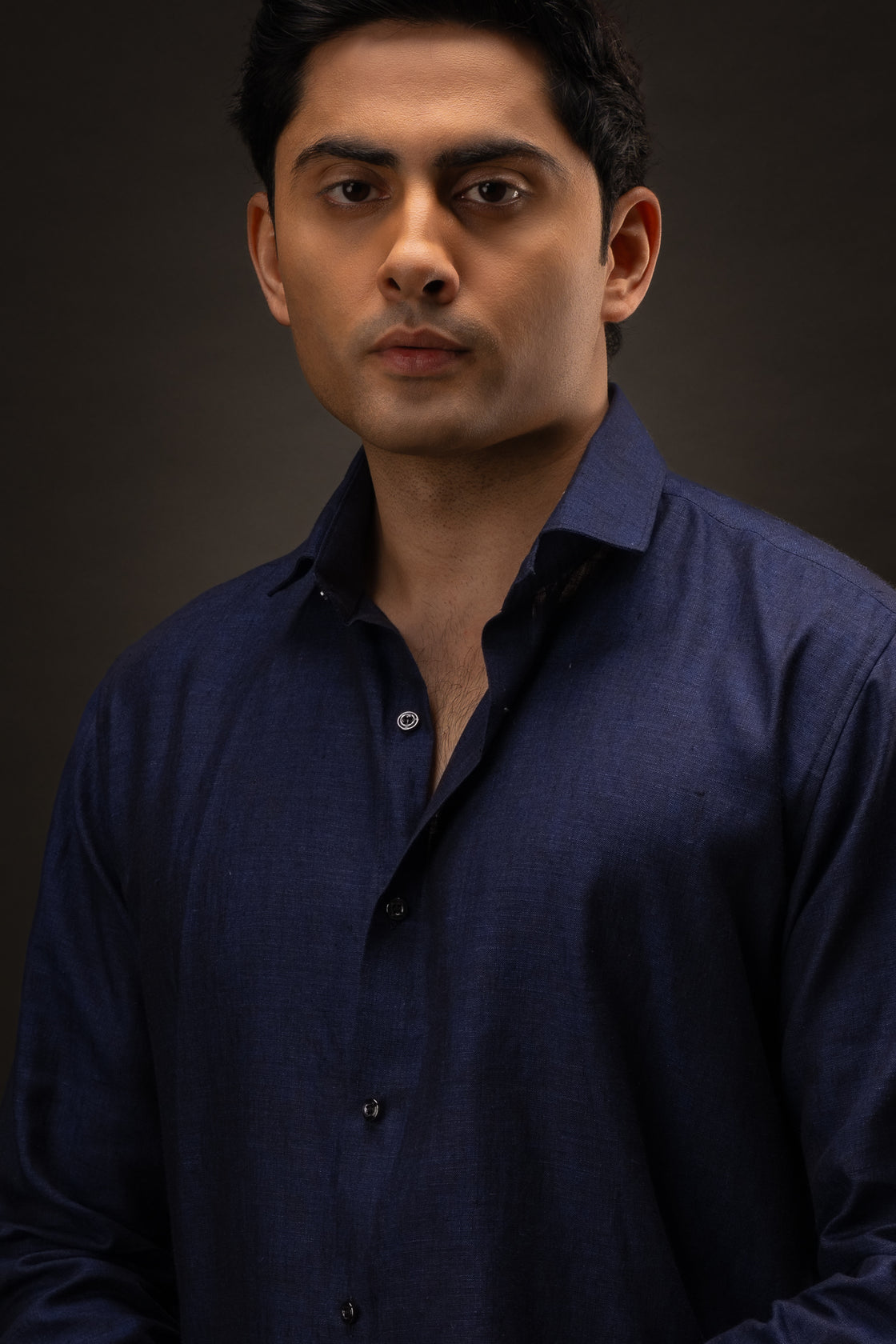 Regal Blue | Shirt | 100% Pure Linen | Navy Blue