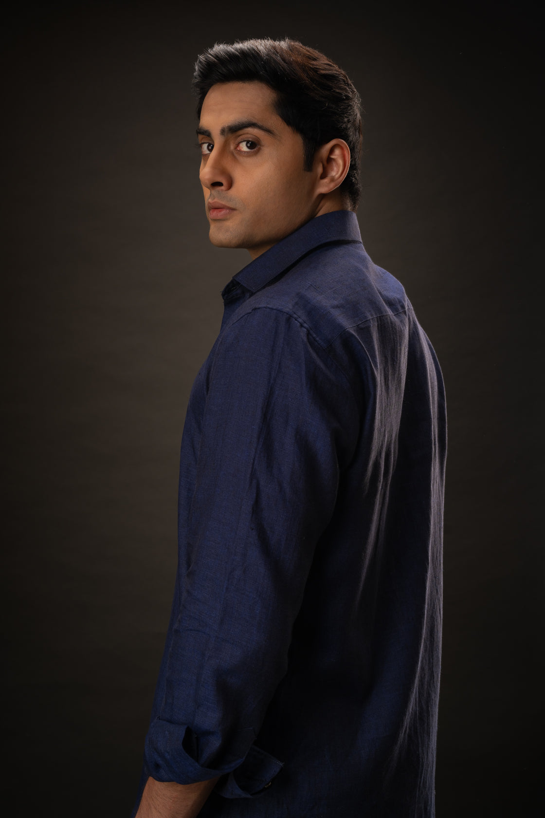 Regal Blue | Shirt | 100% Pure Linen | Navy Blue