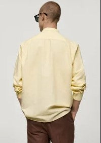 Citrine Glow | OV Short K | 100% Pure Linen | Bright Mango