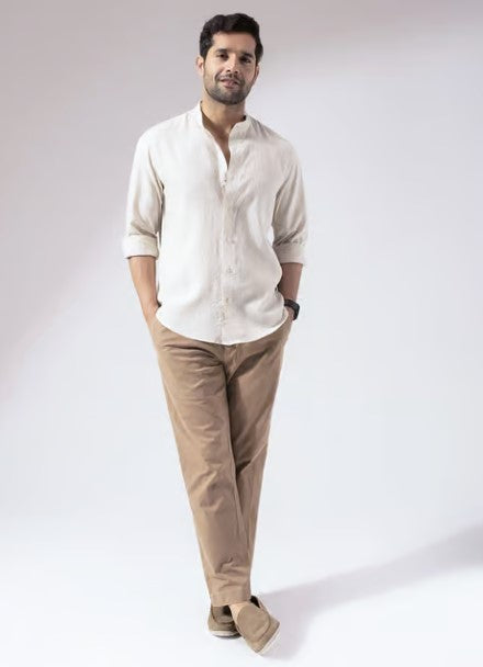 Chalk & Charm | Shirt | 100% Pure Linen | Natural