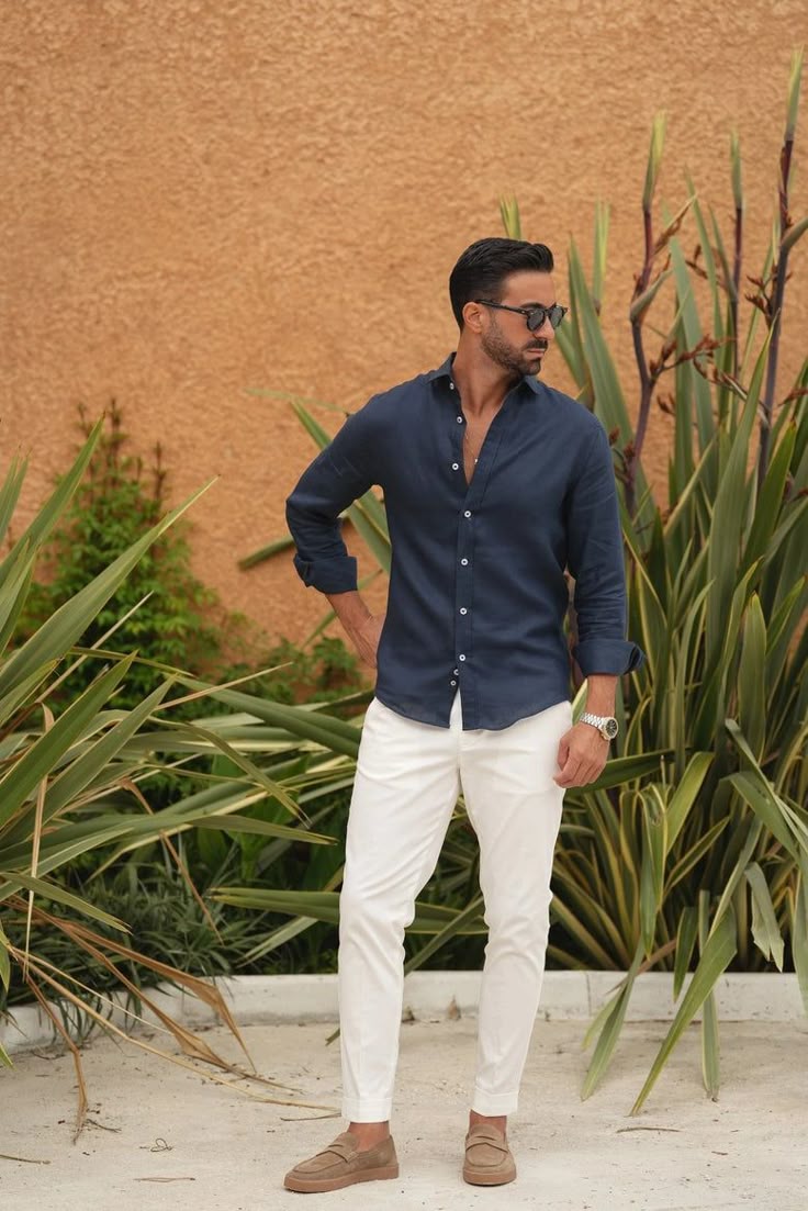 Regal Blue | Shirt | 100% Pure Linen | Navy Blue