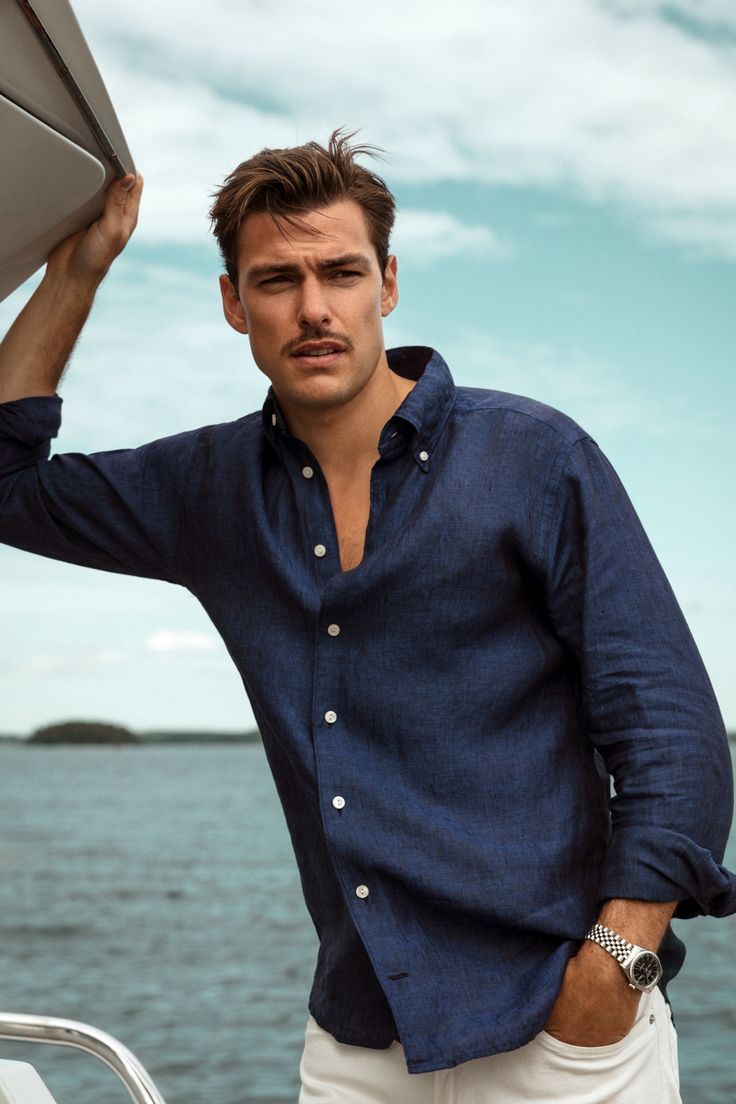 Regal Blue | Shirt | 100% Pure Linen | Navy Blue